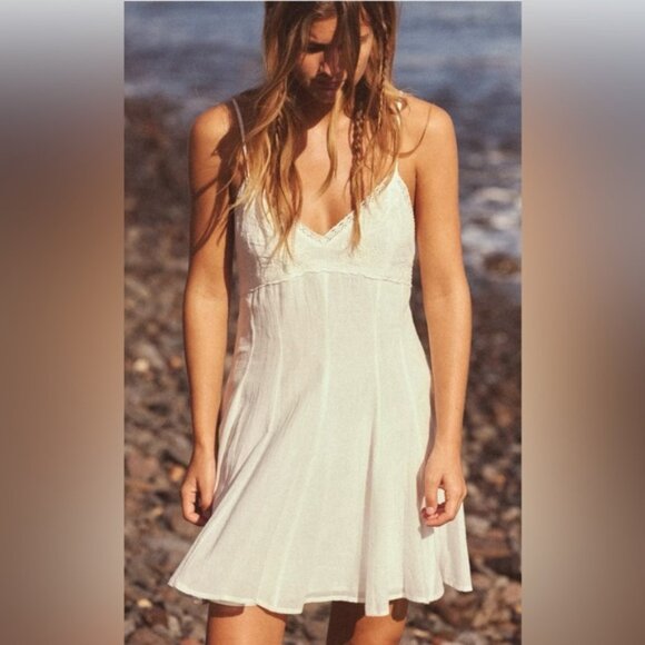 Zara embroiled tank mini dress NWT , sz : medium Logo - Picture 1 of 11